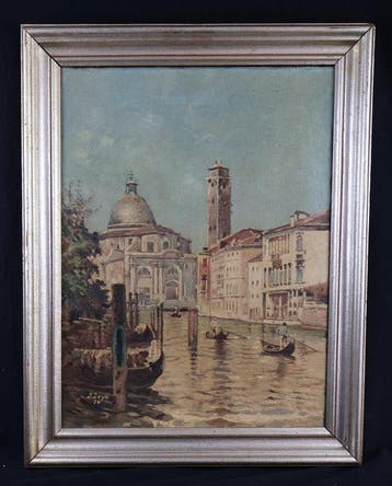European School (XX), sigend B. Deye - Venedig-Kanal mit