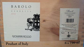 2015 Giovanni Rosso Cerretta - Piëmont, Barolo DOCG - 6, Nieuw