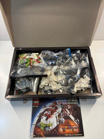 Lego Set - 7163 - Star Wars - RARE - 2002 - REPUBLIC GUNSHIP, Nieuw