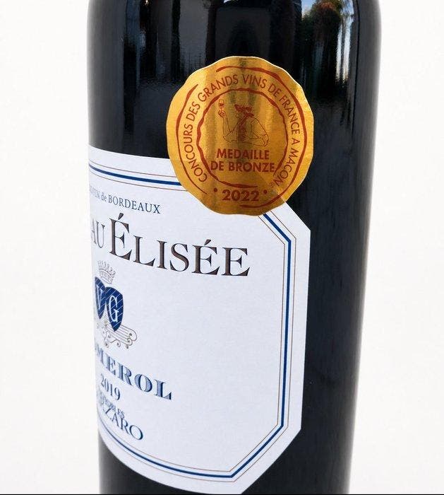 2019 Château Élisée - Pomerol - 3 Fles (0,75 liter), Collections, Vins