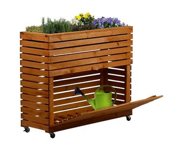 Dobar Grote plantenbak Rolla van massief hout, maat XL, m..., Ophalen of Verzenden, Nieuw