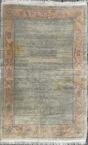 Nepal modern tapijt - gereinigd - handgeknoopt - wol -