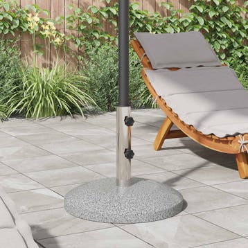vidaXL Parasolvoet voor 40-50 mm paal 26.45 kg Grijs Graniet, Verzenden, Nieuw