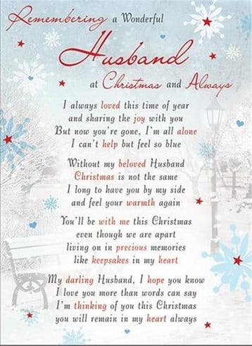 Rouwkaart herdenkingskaart a wonderful husband christmas &, Nieuw