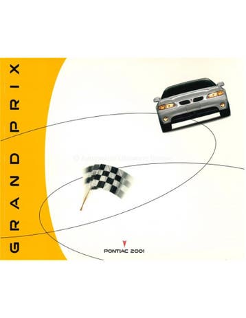 2001 PONTIAC GRAND PRIX BROCHURE ENGELS, Nieuw
