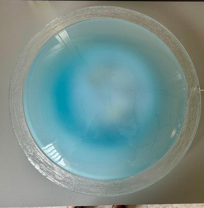 Plafondlamp - Muranoglas, geblazen, IJzer - filigraan, Antiek en Kunst, Antiek | Verlichting