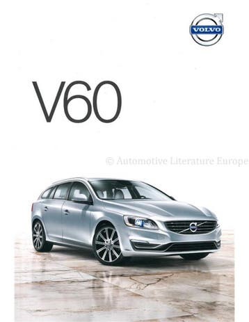 2014 VOLVO V60 BROCHURE NEDERLANDS, Nieuw