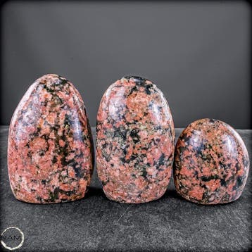Exclusieve Flower-Agaat-Vrijvormen-Set – Natuurlijke