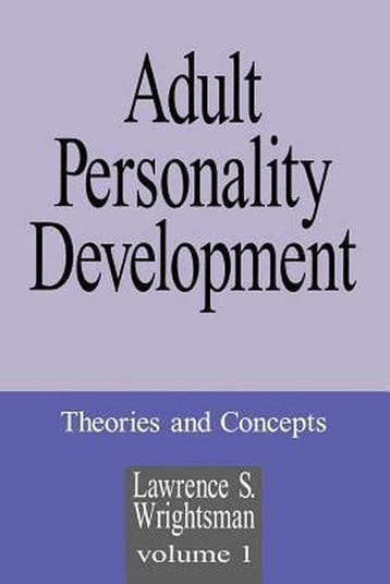 Adult Personality Development 9780803944008, Verzenden, Zo goed als nieuw, Lawrence S. Wrightsman