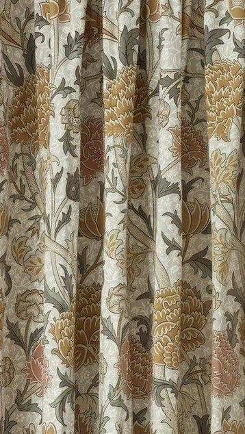 Morris & Co.. - Paire de rideaux en chenille « Snakeshead »,
