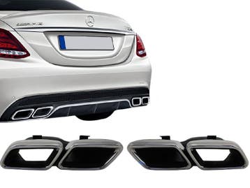 Uitlaatsierstukken | voor AMG diffuser | geschikt voor Merce, Auto-onderdelen, Verzenden, Nieuw, Mercedes-Benz
