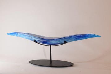 Eros Raffael - Sculpture, Maoghe Sky - 84 cm - 29 cm - Verre