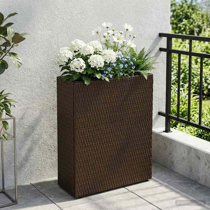 vidaXL Hoge Plantenbak 55 x 22 x 70 cm Ja, Tuin en Terras, Bloempotten, Nieuw, Verzenden