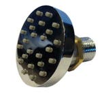 Muur sproeier (zij jet) Rounduip chroom 50mm, Ophalen of Verzenden, Nieuw