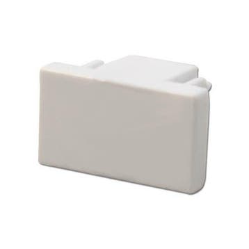 1-Fase Rails eindplug | eindkapje | Wit, Verzenden