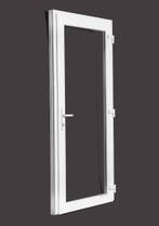 PVC deuren 98x215 vol glas 3-punt haaksluiting STOCK, 80 tot 100 cm, Nieuw, Ophalen of Verzenden, Buitendeur