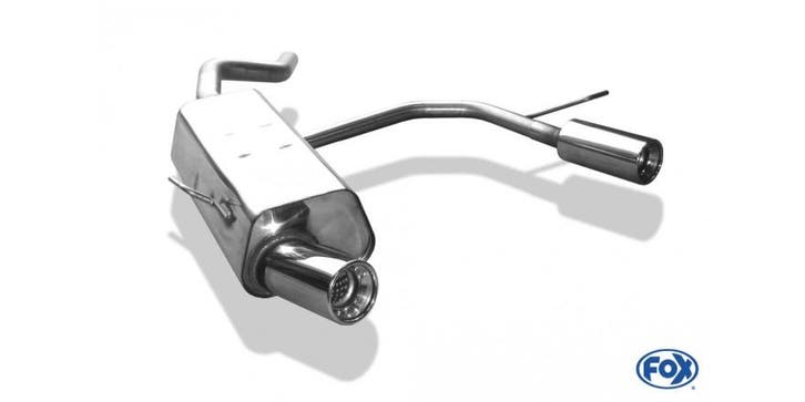 FOX Renault Clio II B einddemper uitlaat rechts/links - 1x90, Autos : Pièces & Accessoires, Systèmes d'échappement, Envoi