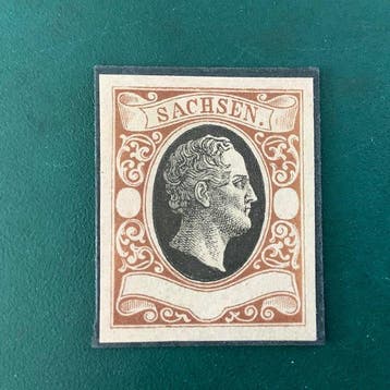 Saxe 1851 - Test pour lémission Friederich August II -