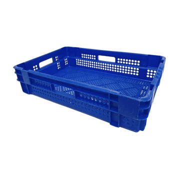 Nestbare Stapelkrat 600x400x140 mm euronorm 23l hdpe, Ophalen of Verzenden