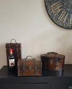Poitrine (3) - Bois, Cuir, Métal - Malles - Cave à vin et