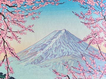 Kawaguchi-ko no Fuji  (Mt Fuji from Lake Kawaguchi)