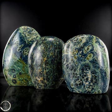 Kambaba Jaspis Trio – Fascinerende natuurkunst in