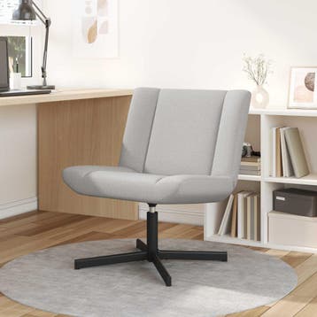 vidaXL Draaistoel Wolkgrijs 63 x 75 x 76 cm Stof, Verzenden, Nieuw