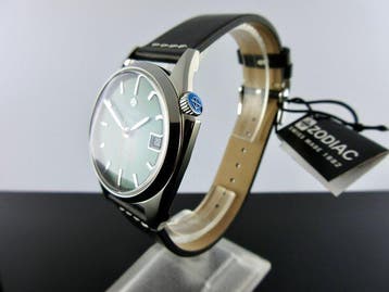 Zodiac - Zodiac Dress Olympos Automatic Leather Watch ZO9714, Nieuw