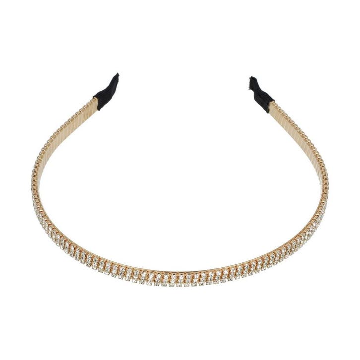 Haarband Diadeem 0,7cm – 3 Rijen Strass Steentjes – Metaal –, Bijoux, Sacs & Beauté, Beauté | Soins des cheveux