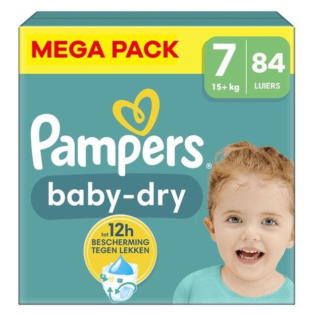 Pampers - Baby Dry - Mega Pack - 84 stuks - 15+ KG - Maat 7, Collections, Collections Autre, Envoi