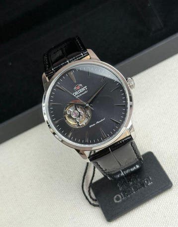 Orient - Contemporary Open Heart Automatic - Zonder, Handtassen en Accessoires, Horloges | Heren, Nieuw