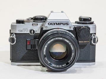 Olympus OM-10 + Manual Adapter + Zuiko 50mm + 35mm | Analoge, Audio, Tv en Foto, Nieuw