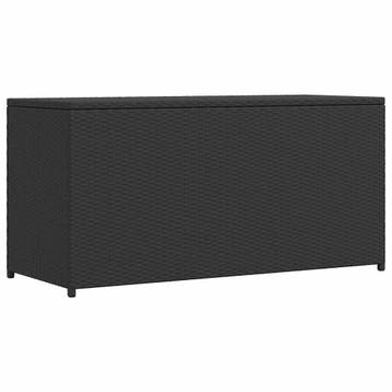 vidaXL Tuinbox 120x50x60 cm poly rattan zwart, Verzenden, Nieuw