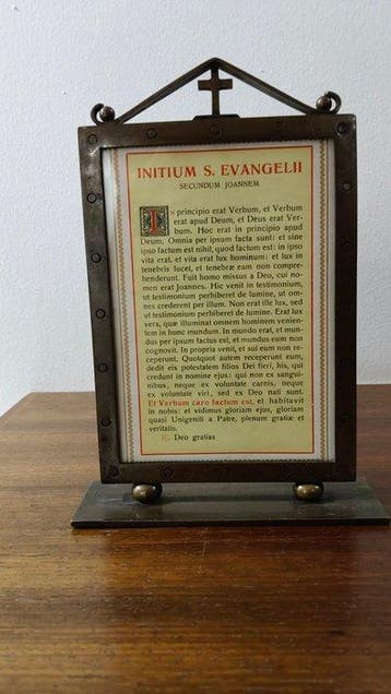 Objets religieux et spirituels (3) - laiton bronzé, Laiton -