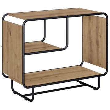 vidaXL Dressoir Artisanaal eiken 80 x 37,5 x 64,5 cm Bewerkt, Verzenden, Nieuw