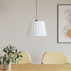 vidaXL Plafondlampenkap Ø40x26 cm wicker wit, Verzenden, Nieuw
