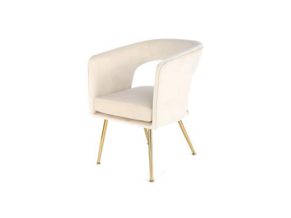 Veiling - Kayoom Eetkamerstoel Jolene (Set van 4) - Creme, Huis en Inrichting, Stoelen