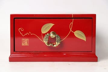 Shunpo (signed artisan) - Sieradendoos - Hout - Tessen Vine
