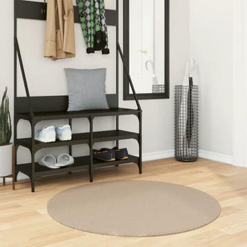 vidaXL Vloerkleed HUARTE laagpolig zacht wasbaar Ø 100 cm, Verzenden, Nieuw