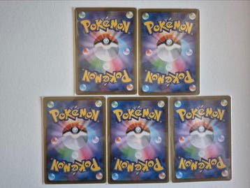 Pokémon - 5 Card -  Full art, Foil - Various sets, Nieuw