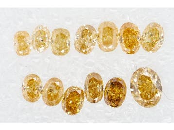 Veiling - 13 natuurlijke fancy diamanten - 1.17 ct, Nieuw