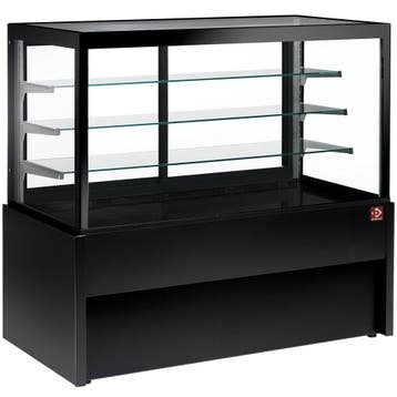 Koelvitrine | Zwart | +2°C/+6°C | 1200x780x1380(h)mm, Verzenden