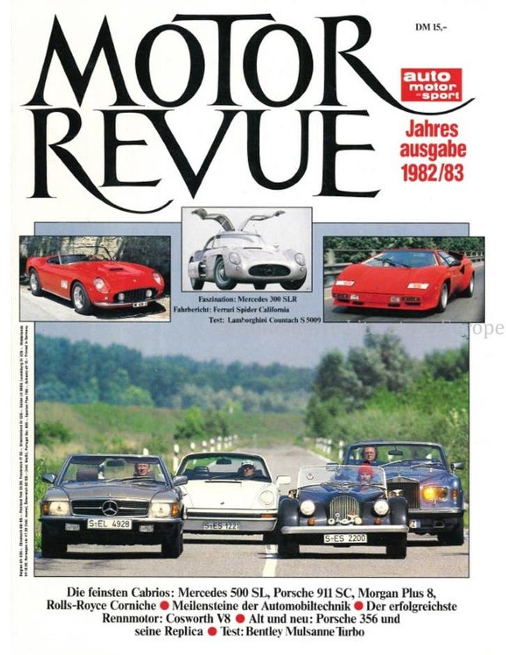 1982-1983 MOTOR REVUE JAARBOEK DUITS, Livres, Autos | Brochures & Magazines
