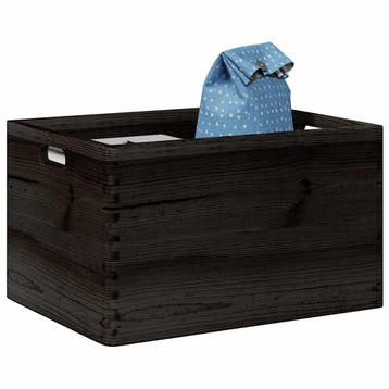 vidaXL Houten kist met handvatten 40x30x23 cm massief, Verzenden