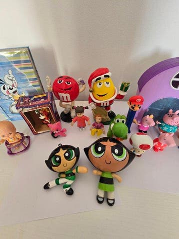 M&Ms, Diddl, Peppa Pig, Mario,Powepuff girl& More -