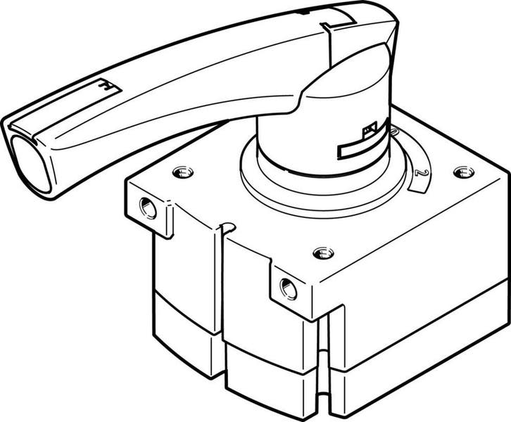 Festo 4/3 NC Robinet À Levier Manuel G1/2 3800l/min -, Doe-het-zelf en Bouw, Gereedschap | Overige machines, Verzenden