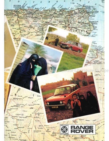 1973 LAND ROVER RANGE ROVER BROCHURE ENGELS, Boeken, Ophalen of Verzenden, Nieuw