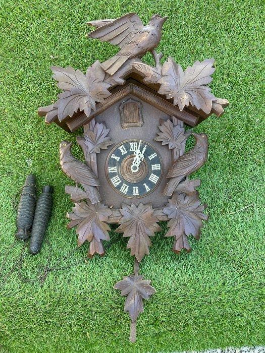 Pendule à coucou - faller - Antique Bois - 1910-1920, Antiquités & Art, Antiquités | Horloges
