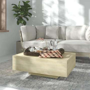 vidaXL Salontafel 85x55x31 cm bewerkt hout sonoma, Verzenden