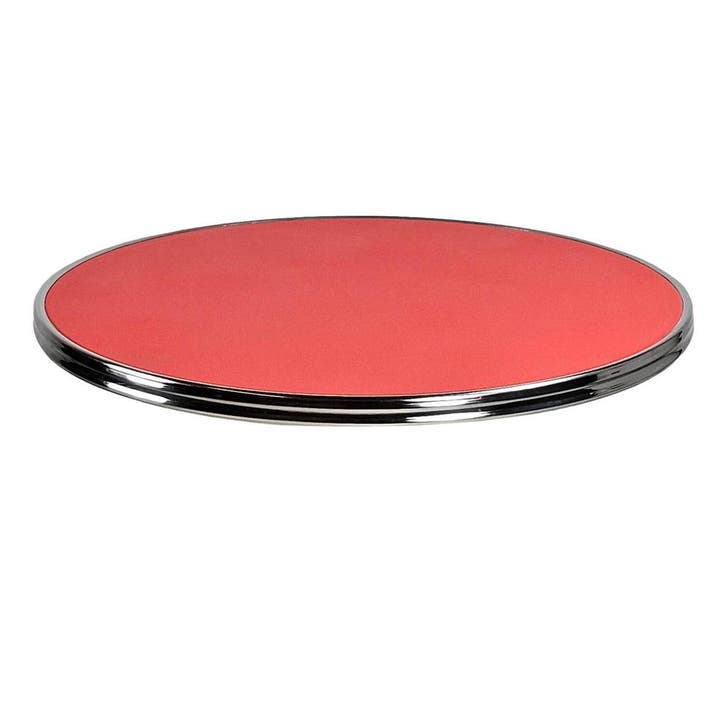 Tafelblad | SILVER | Rood | In-/Outdoor | Ø700x30(h)mm, Zakelijke goederen, Horeca | Keukenapparatuur, Nieuw in verpakking, Verzenden